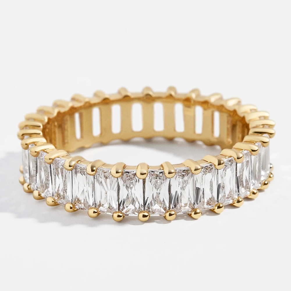 BaubleBar Mini Alidia Cubic Zirconia Ring Sz 6 NWT